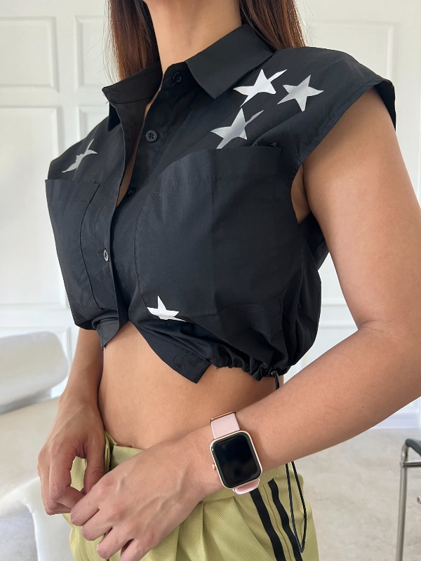 Camisa Corta de Estrellas