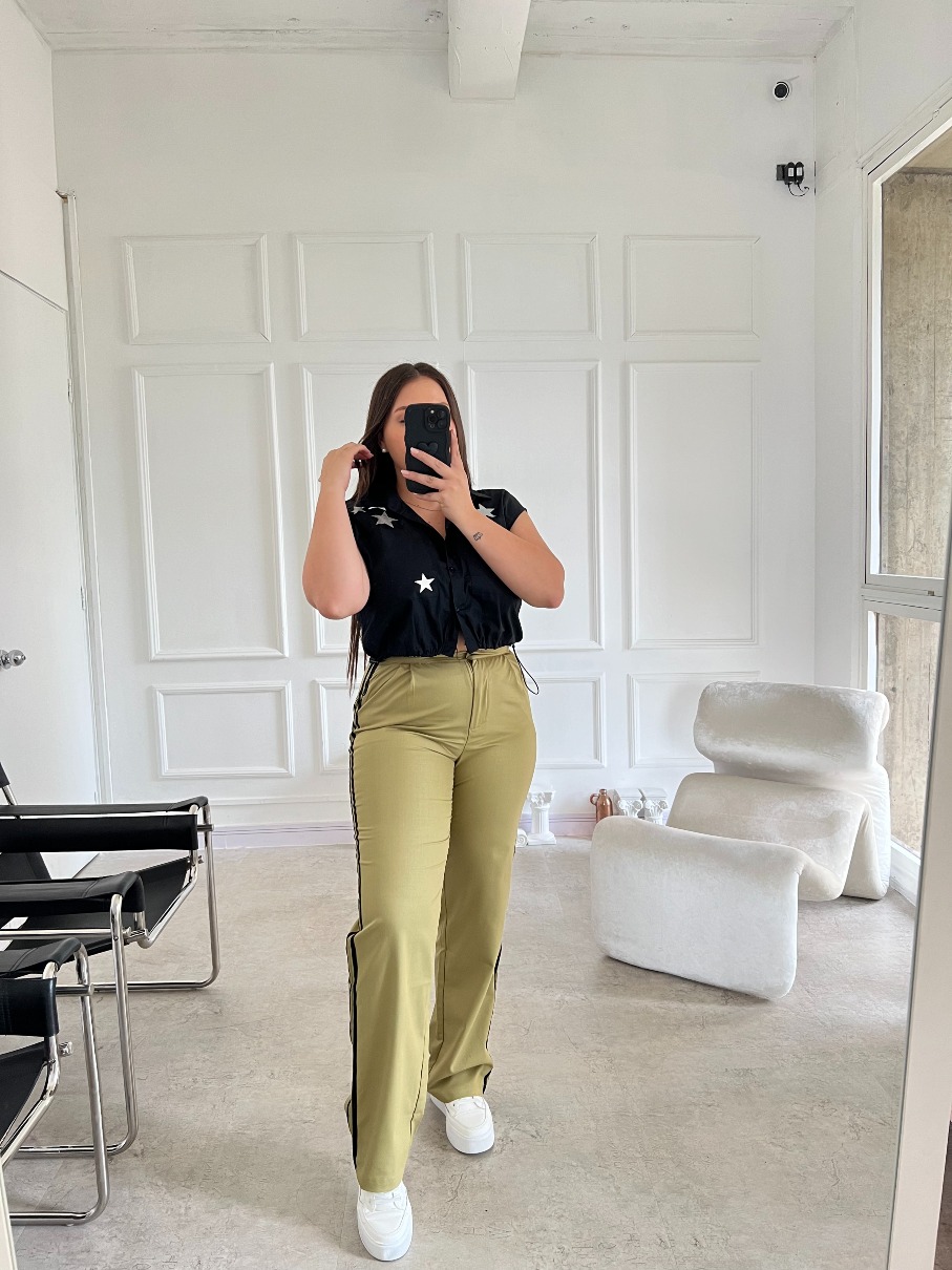 Camisa Corta de Estrellas