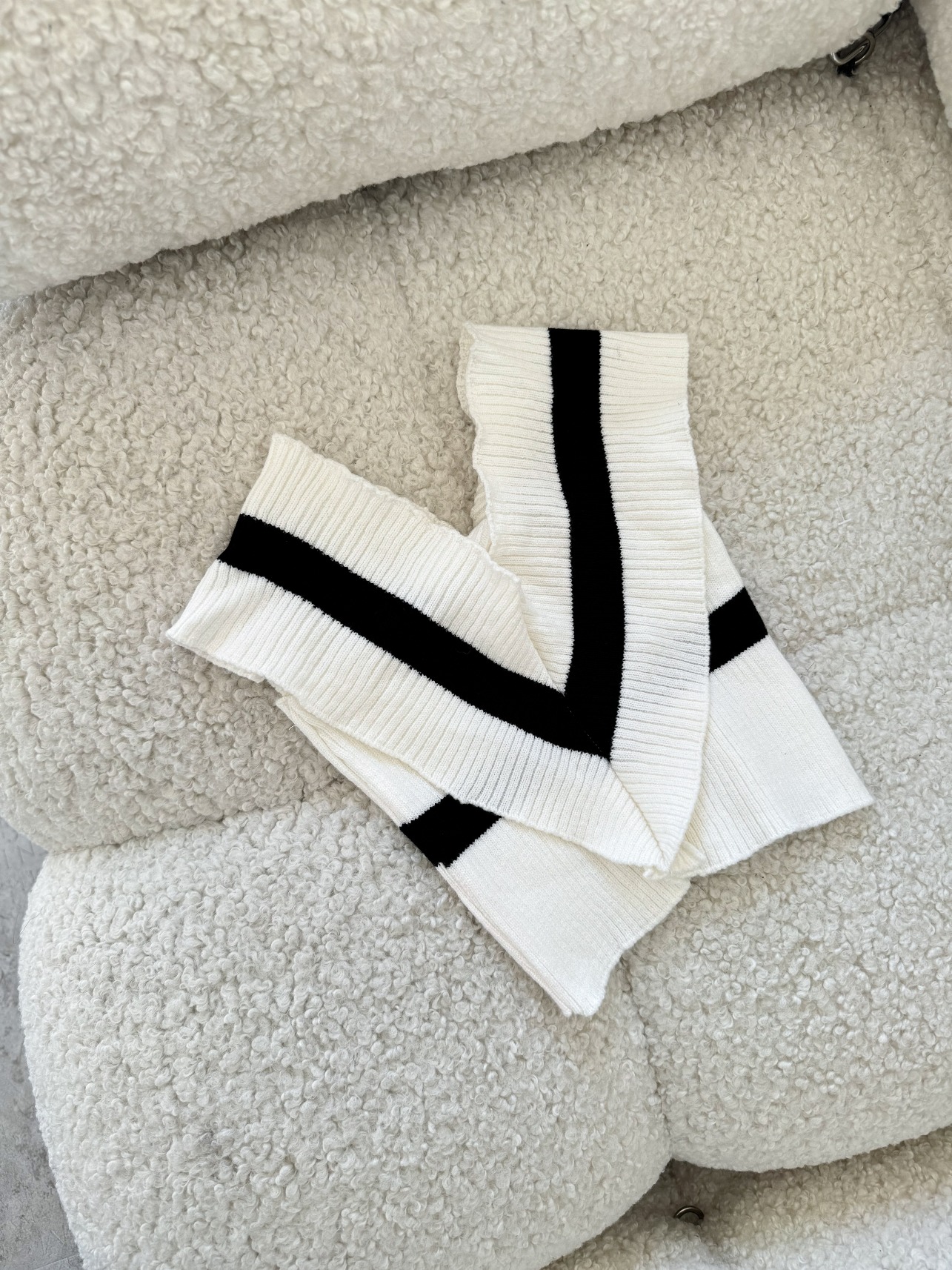 Top Tejido de Franja Blanca mr3