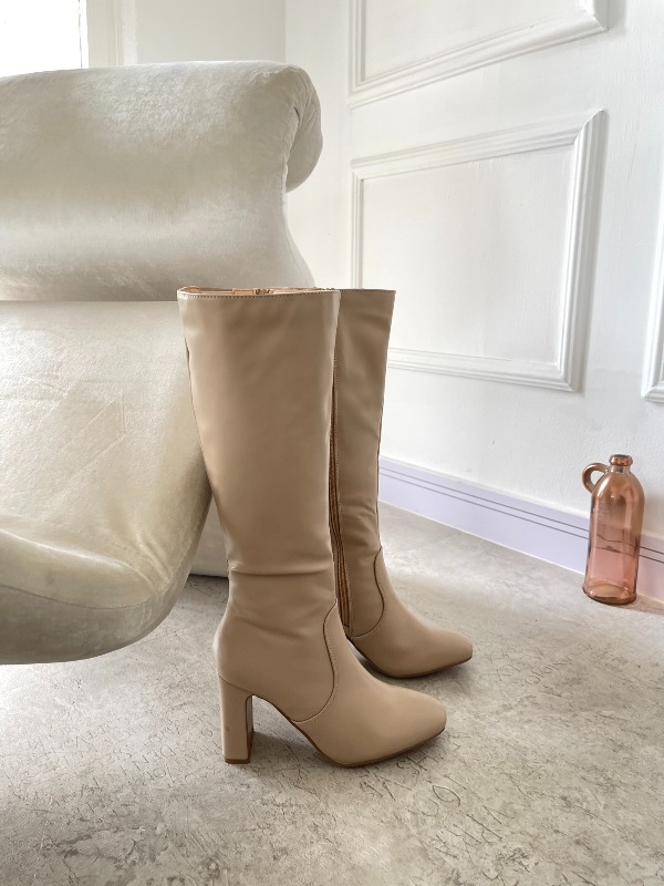 Botas Altas Beige