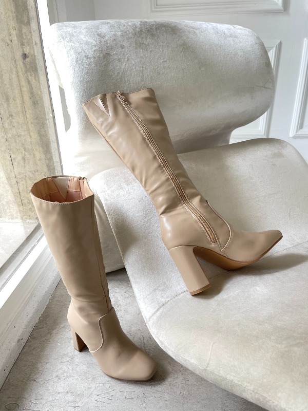 Botas Altas Beige