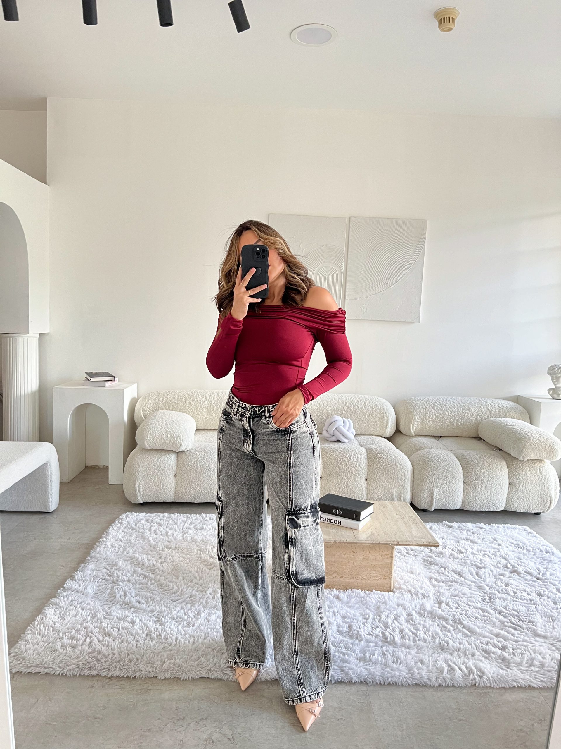 Top cuello bandeja Marilyn vino