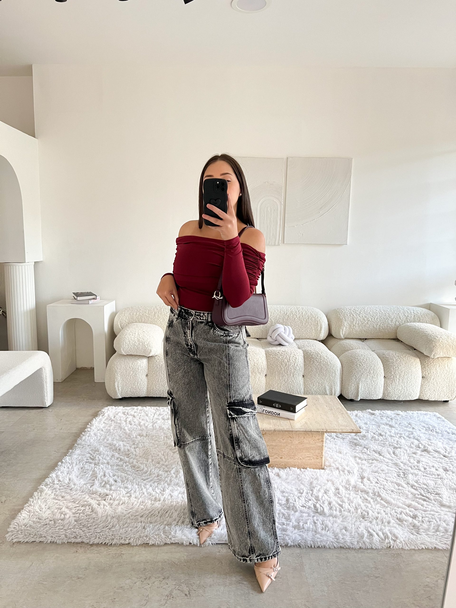 Top cuello bandeja Marilyn vino