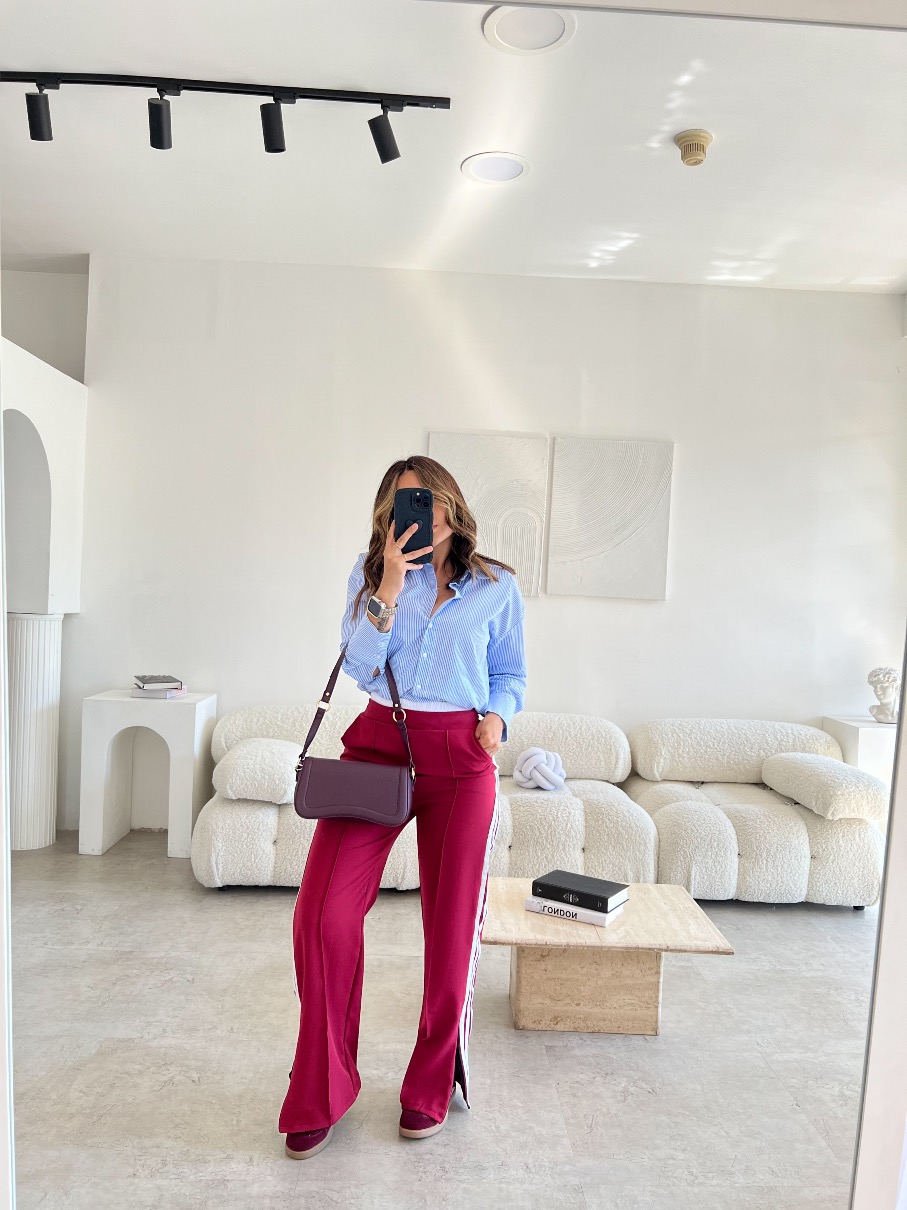 Camisa de rayas blue