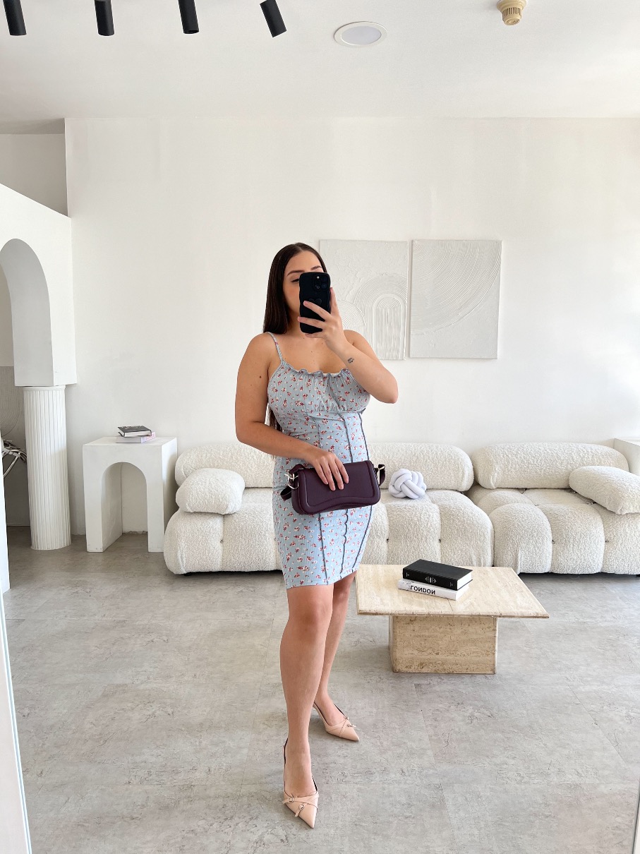 Vestido midi flores BF