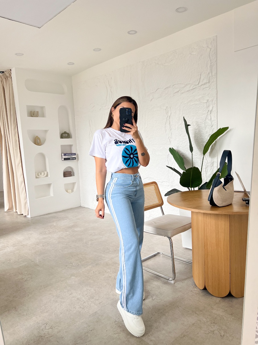 Jean franja Wide Leg BF