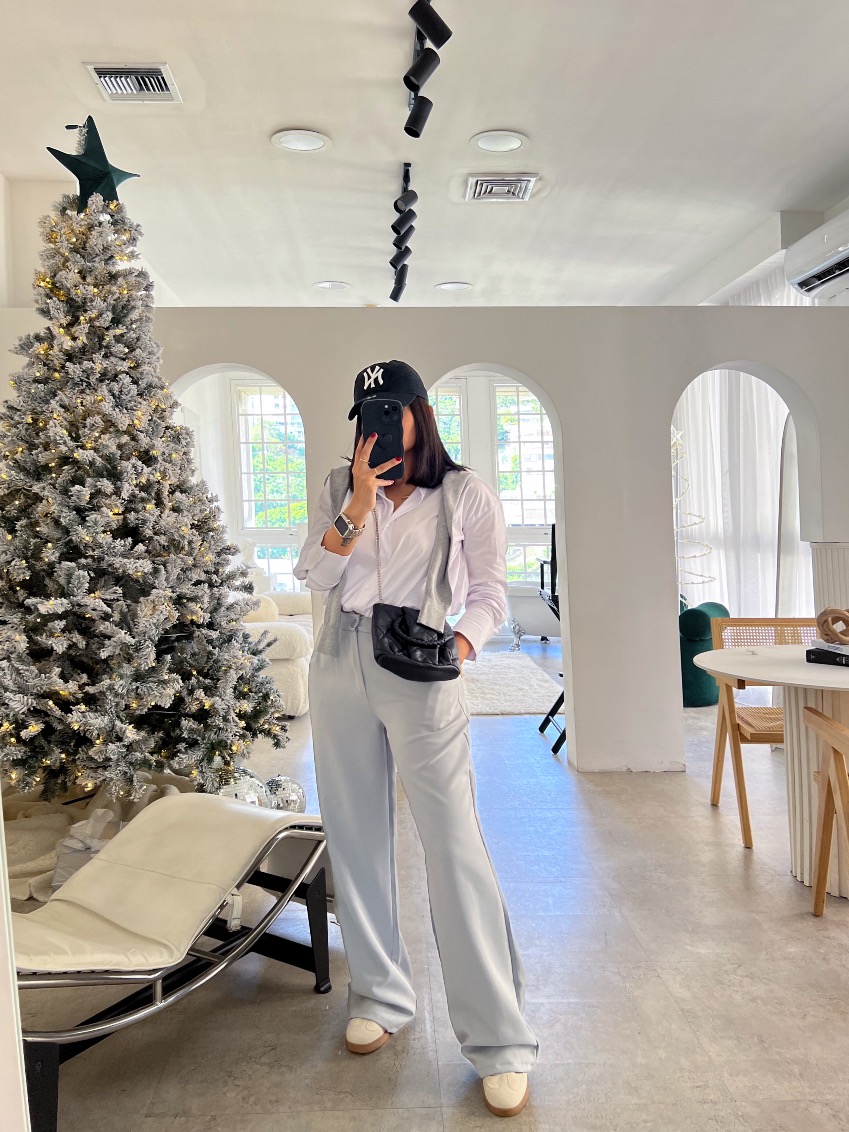 Pantalon de Vestir Gris doble pretina