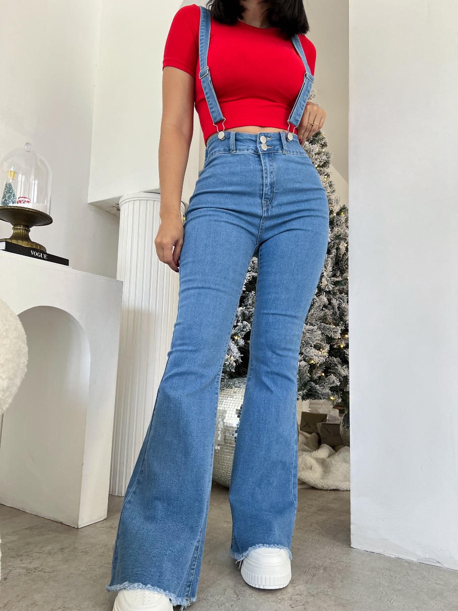 Jeans bota campana lili