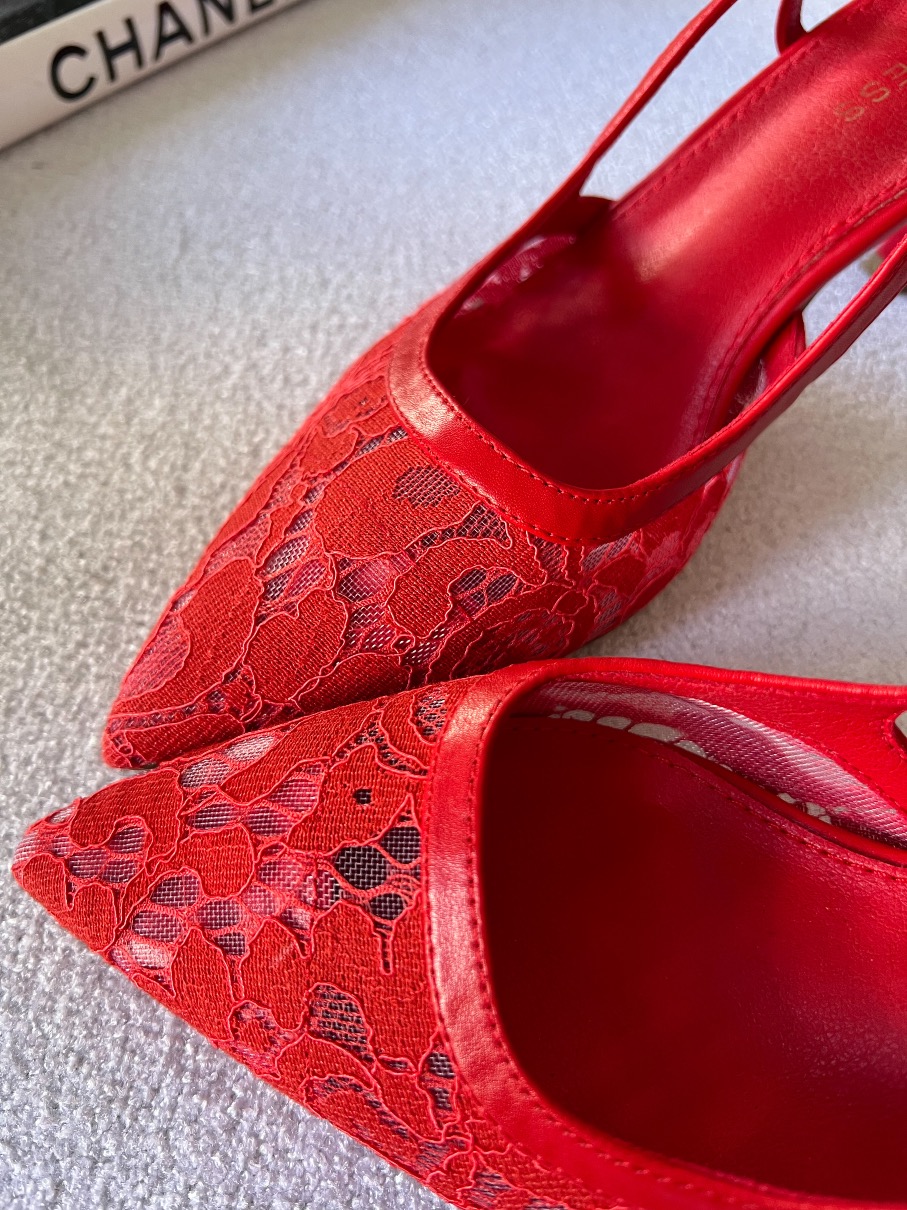 Stilettos encaje rojo Marilyn RR5