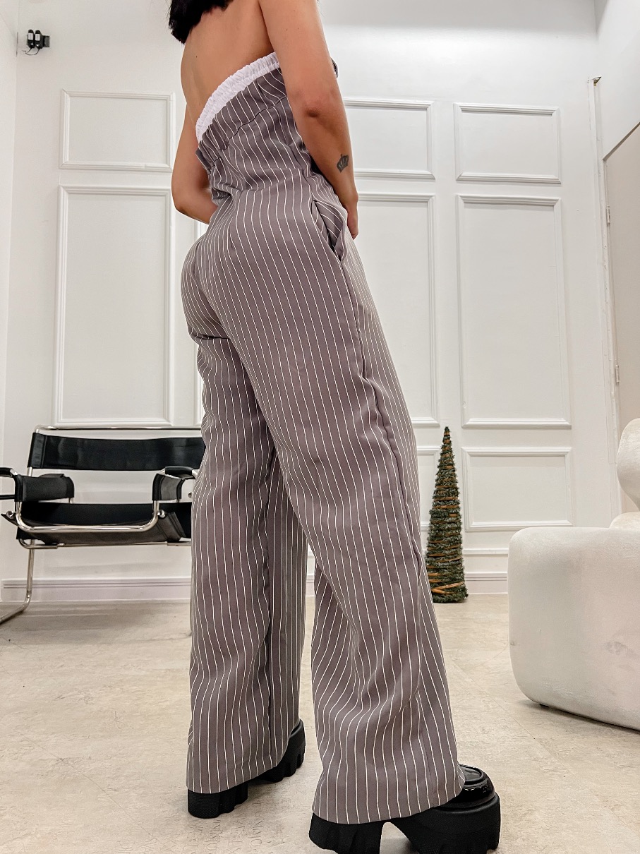 Enterizo strapple rayas Jane