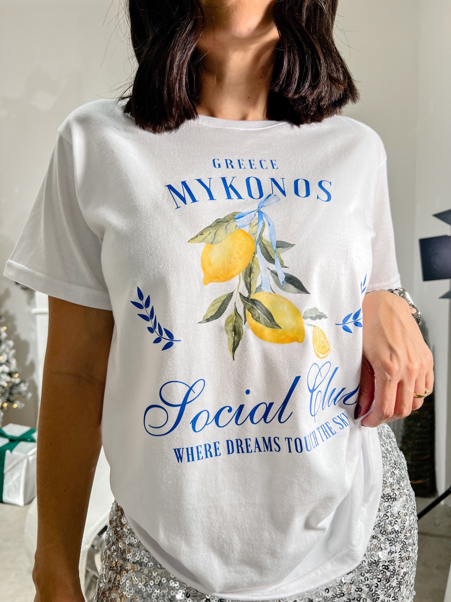 Camiseta blanca Myconos