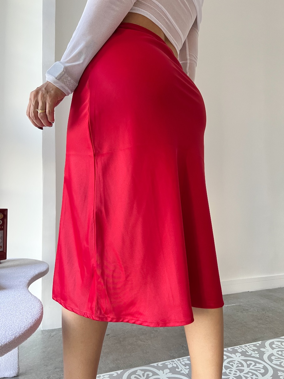 Falda roja larga Have