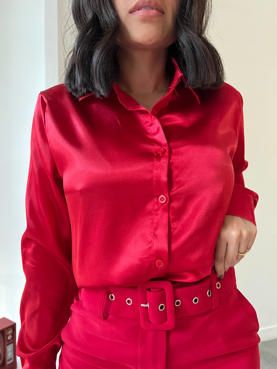 Camisa satinada Audrey RR5 7EX