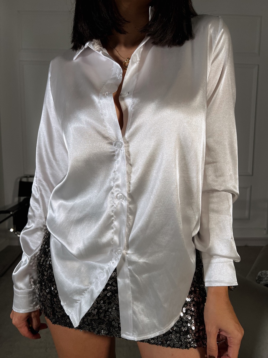 Camisa satinada Zoeh de botones
