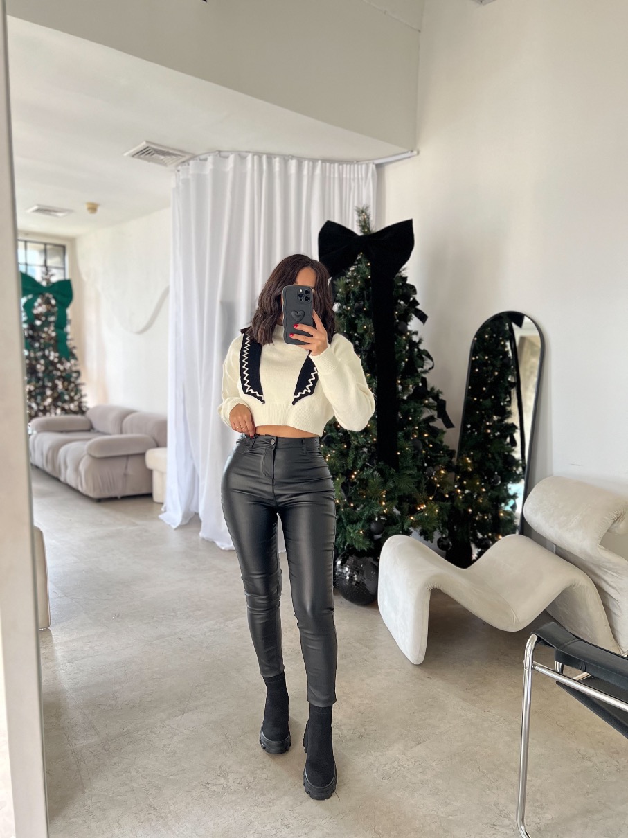 Suéter Tejido Solapa