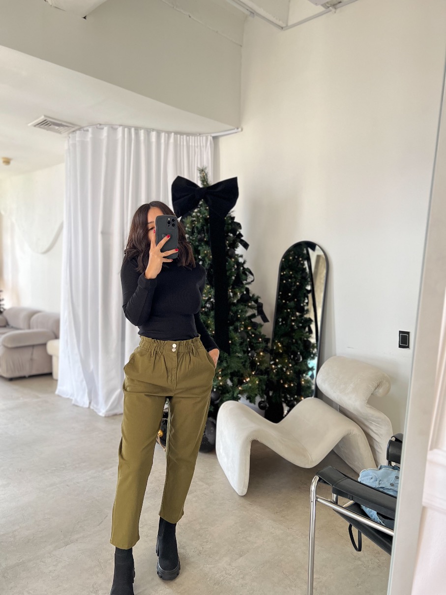 Pantalon paper bag rich