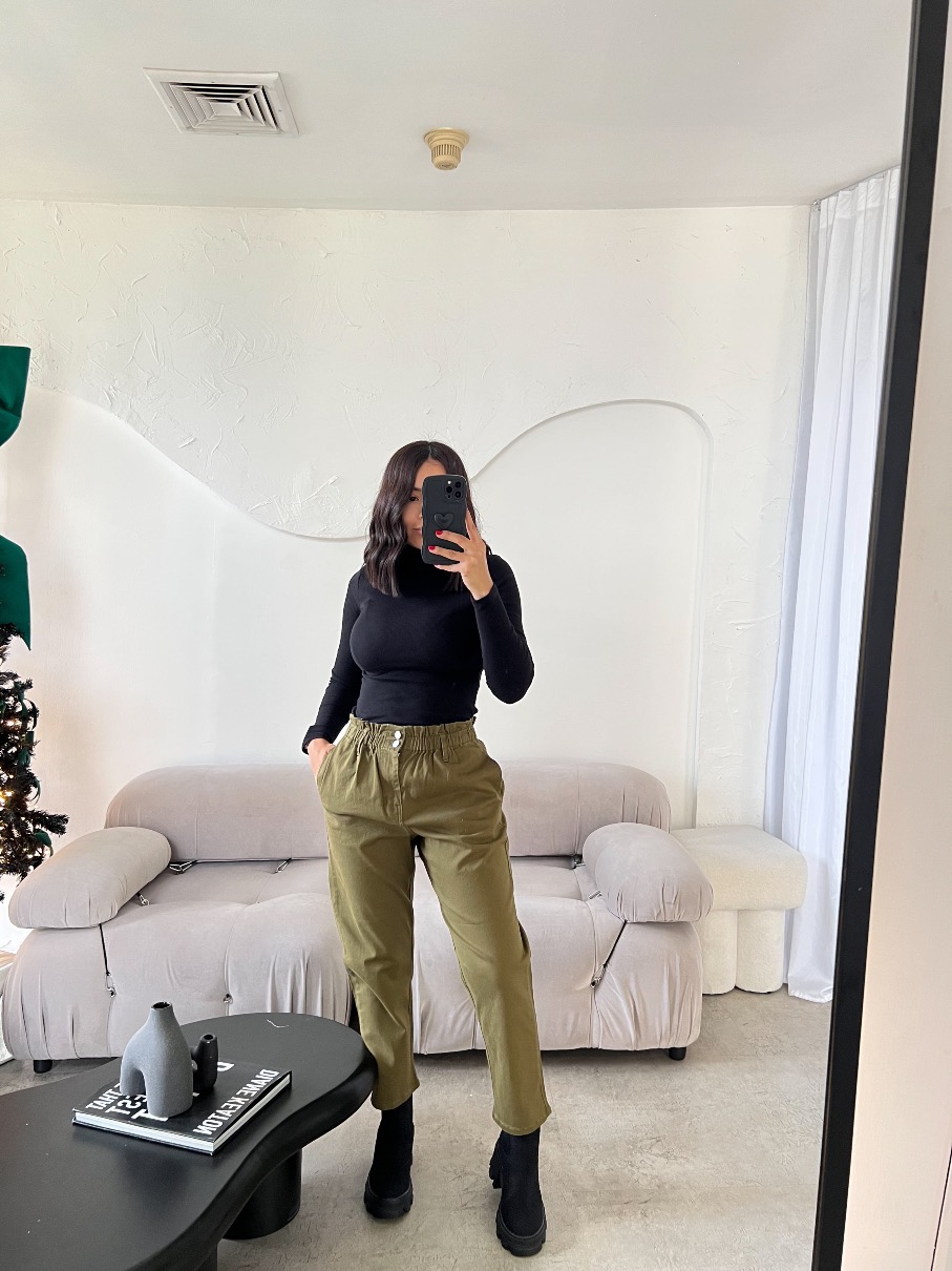 Pantalon paper bag rich