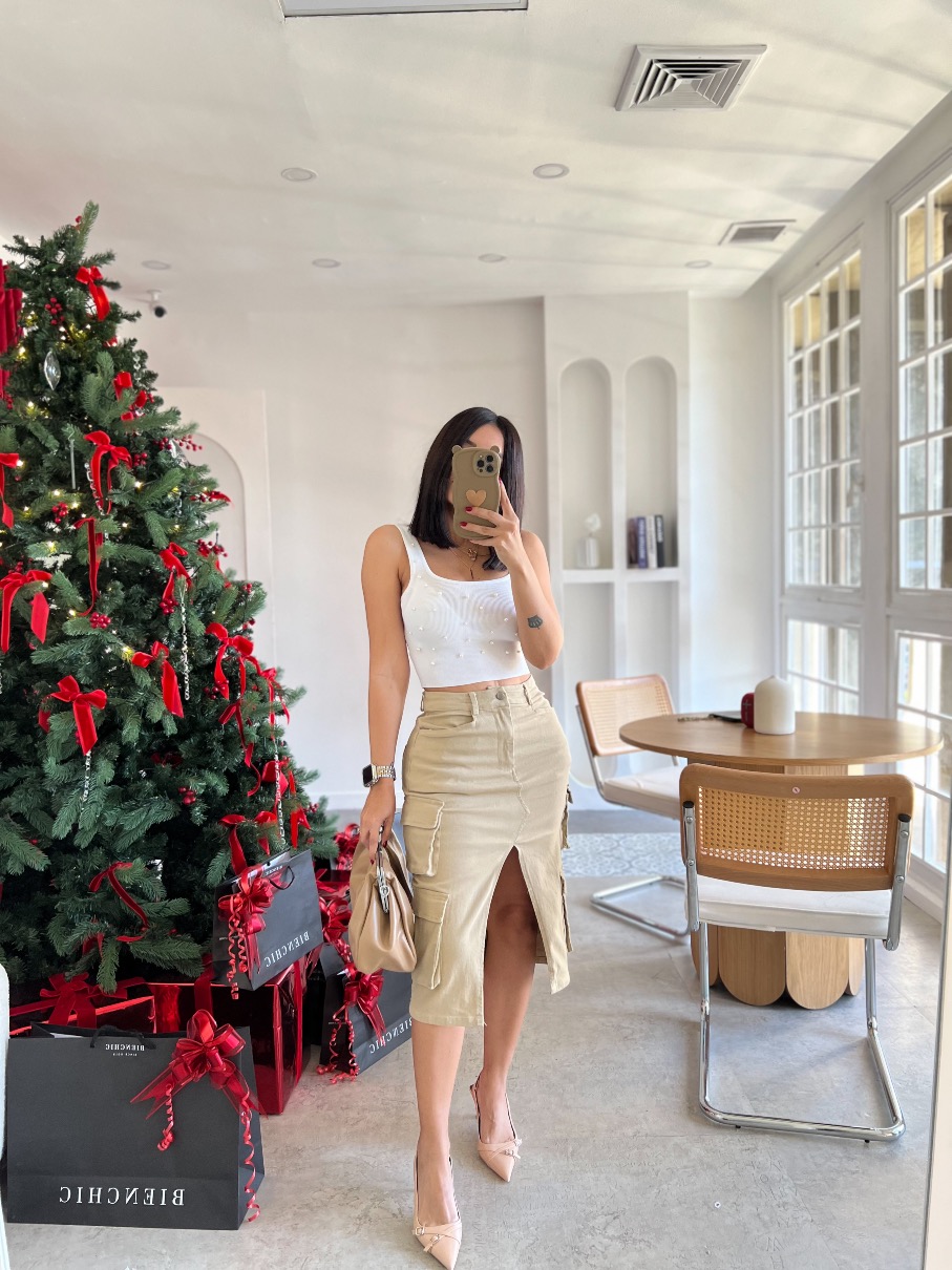 Falda cargo Beige Emeli