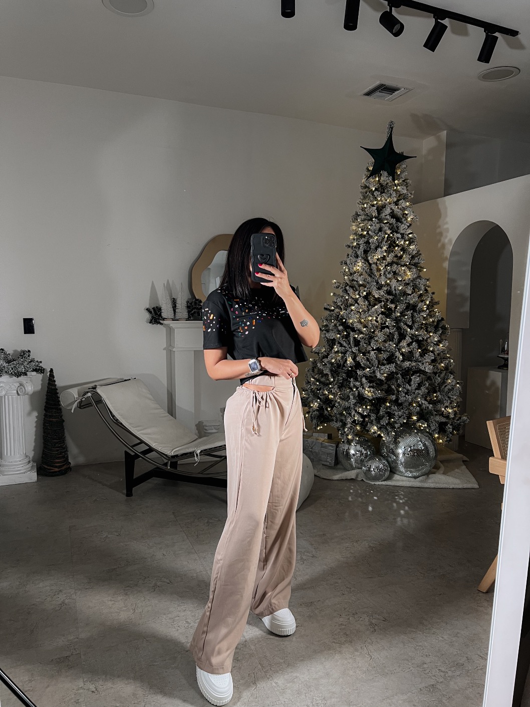 Pantalon de Vestir Abertura Beige