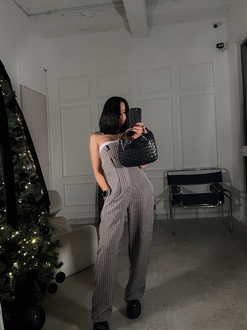 Enterizo strapple rayas Jane