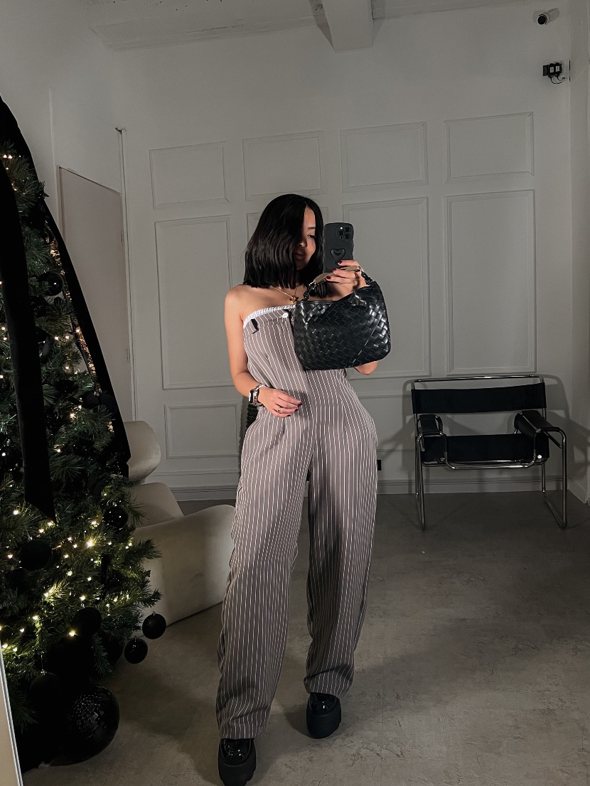 Enterizo strapple rayas Jane