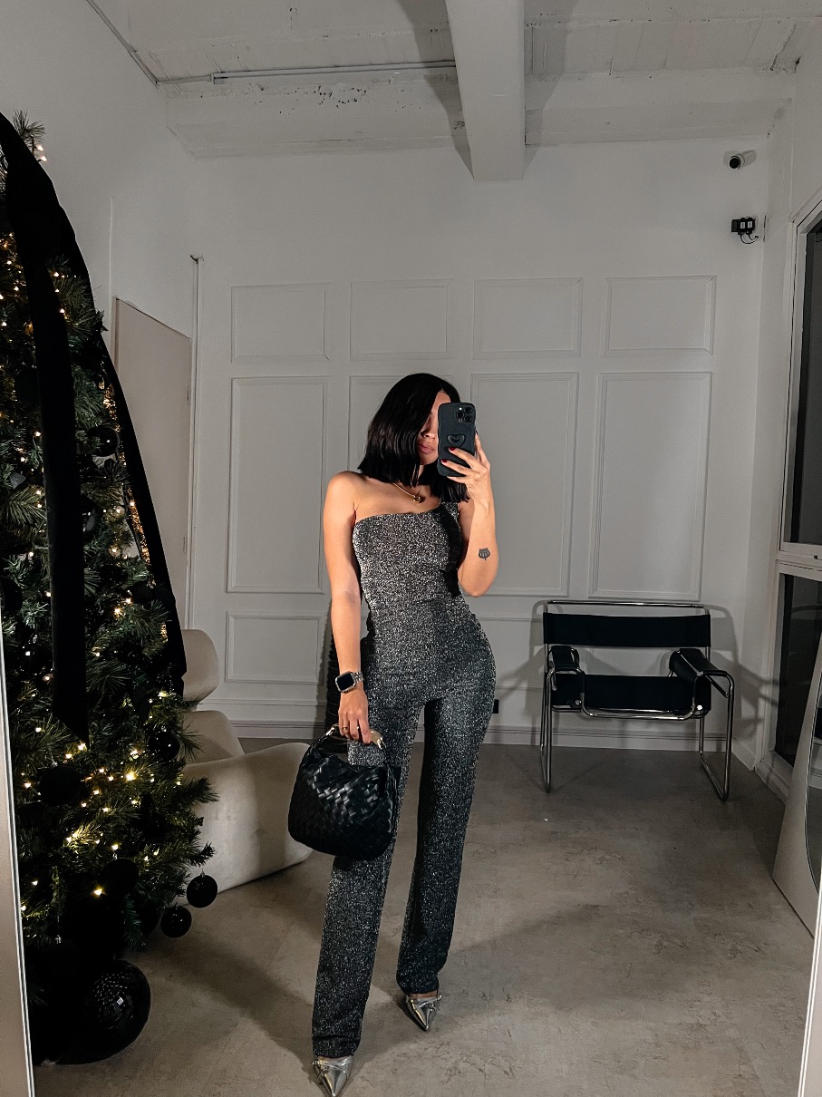 Enterizo plateado Luna