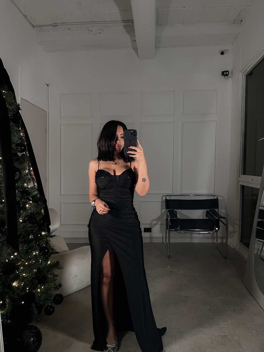 Vestido negro Cefian