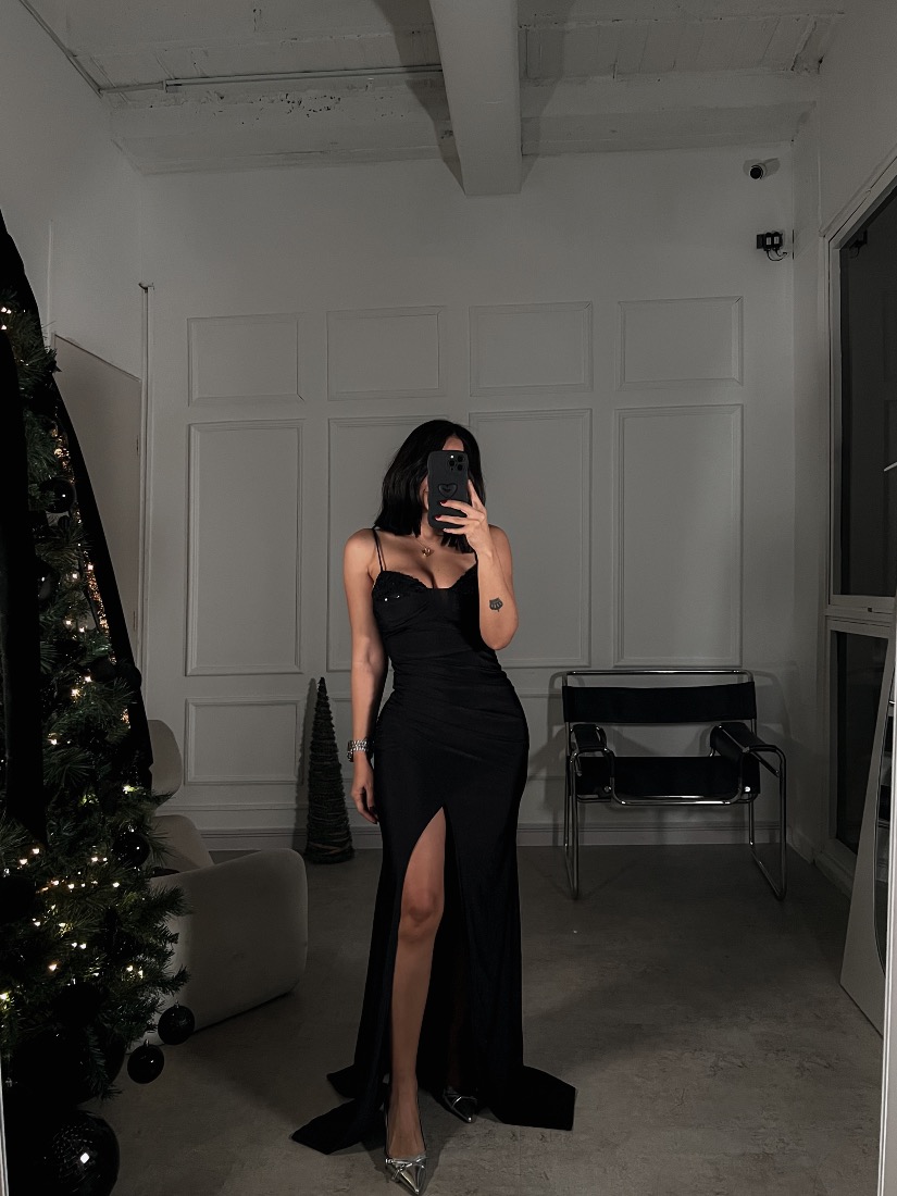 Vestido negro Cefian