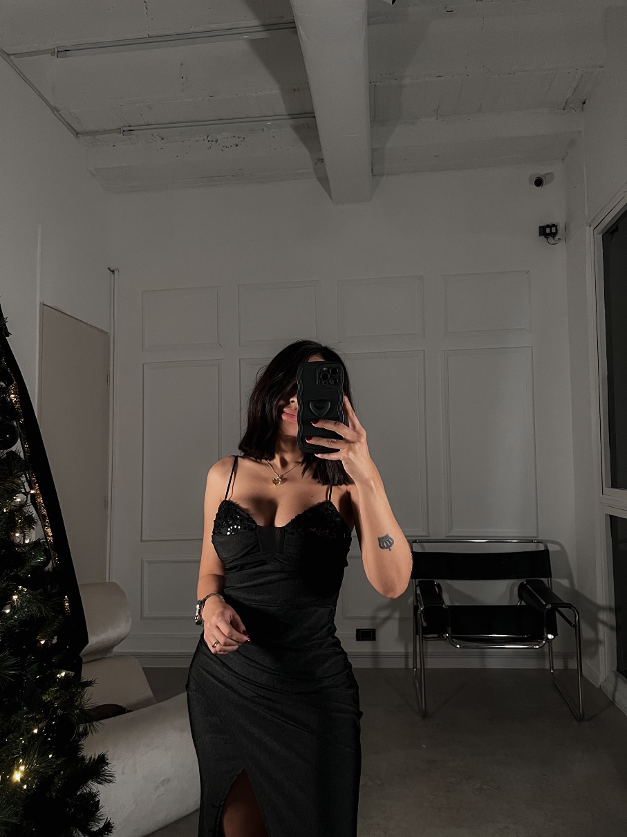 Vestido negro Cefian