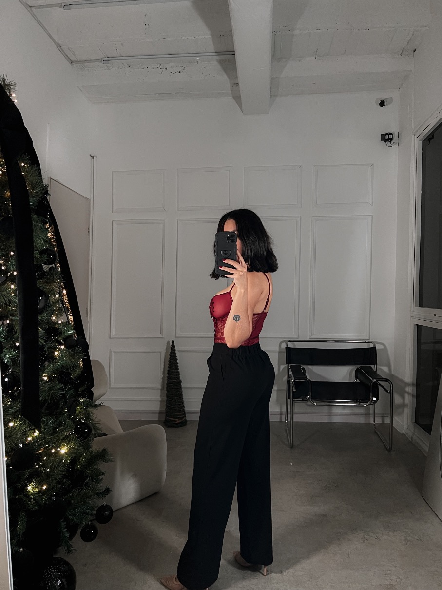 Pantalon de Vestir Negro Aurora