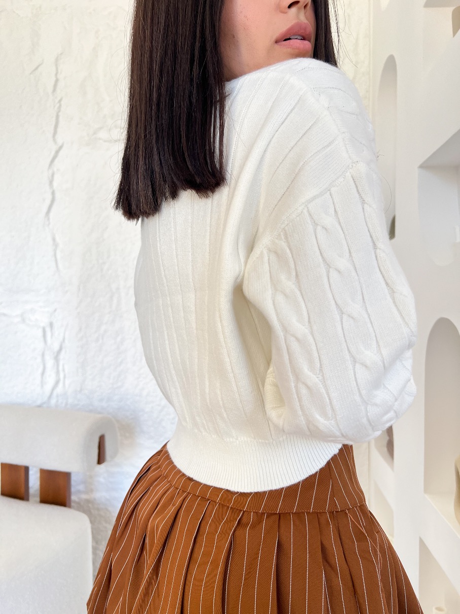 Suéter Tejido blanco Romina