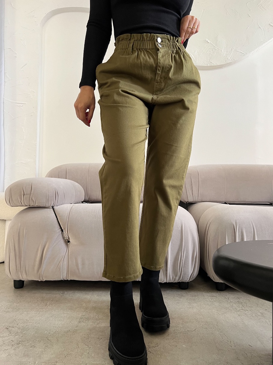 Pantalon paper bag rich