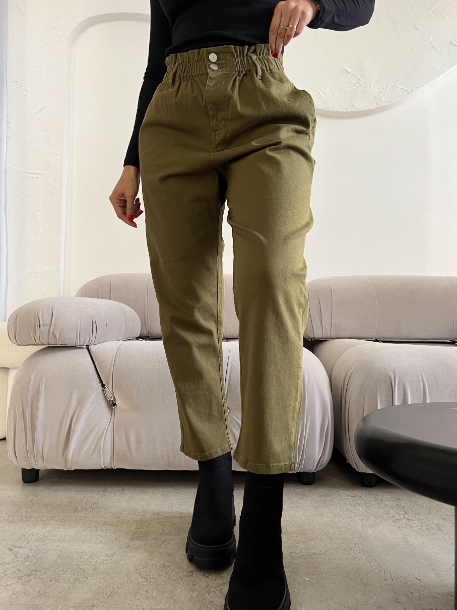 Pantalon paper bag rich