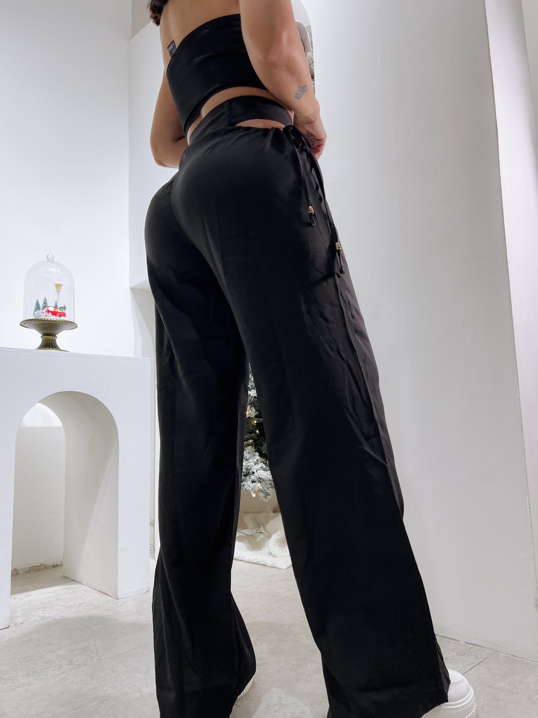 Pantalon de Vestir Abertura Negro