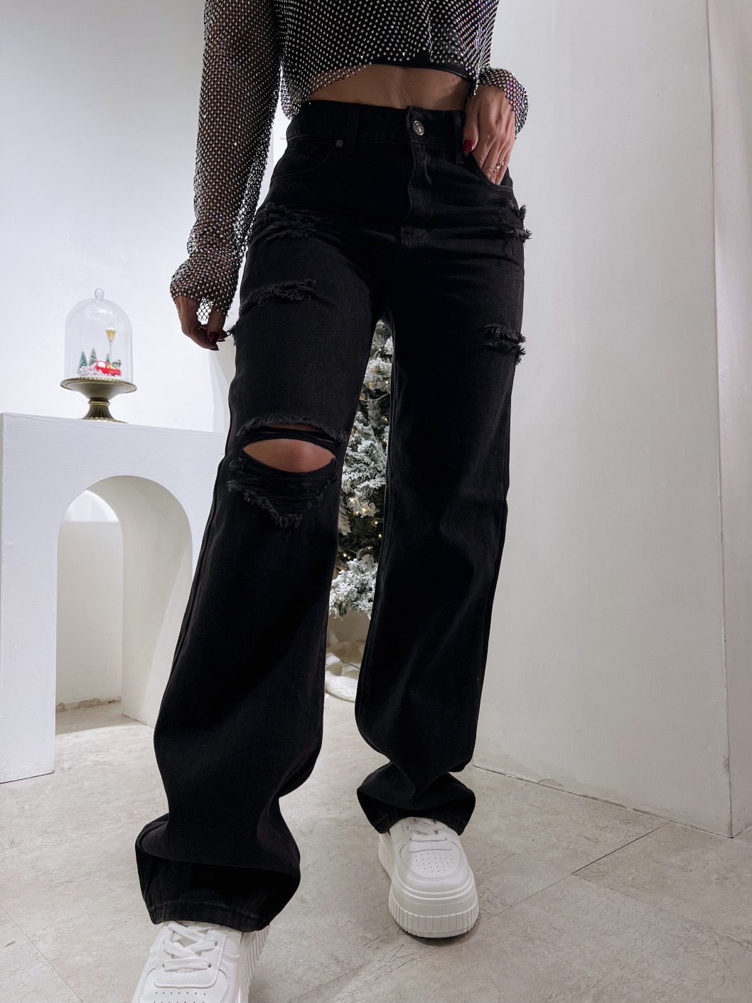 Jeans Wide Leg Lege - 1