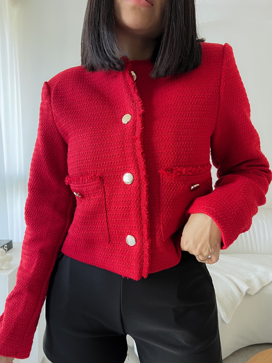 Chaqueta roja Chanel