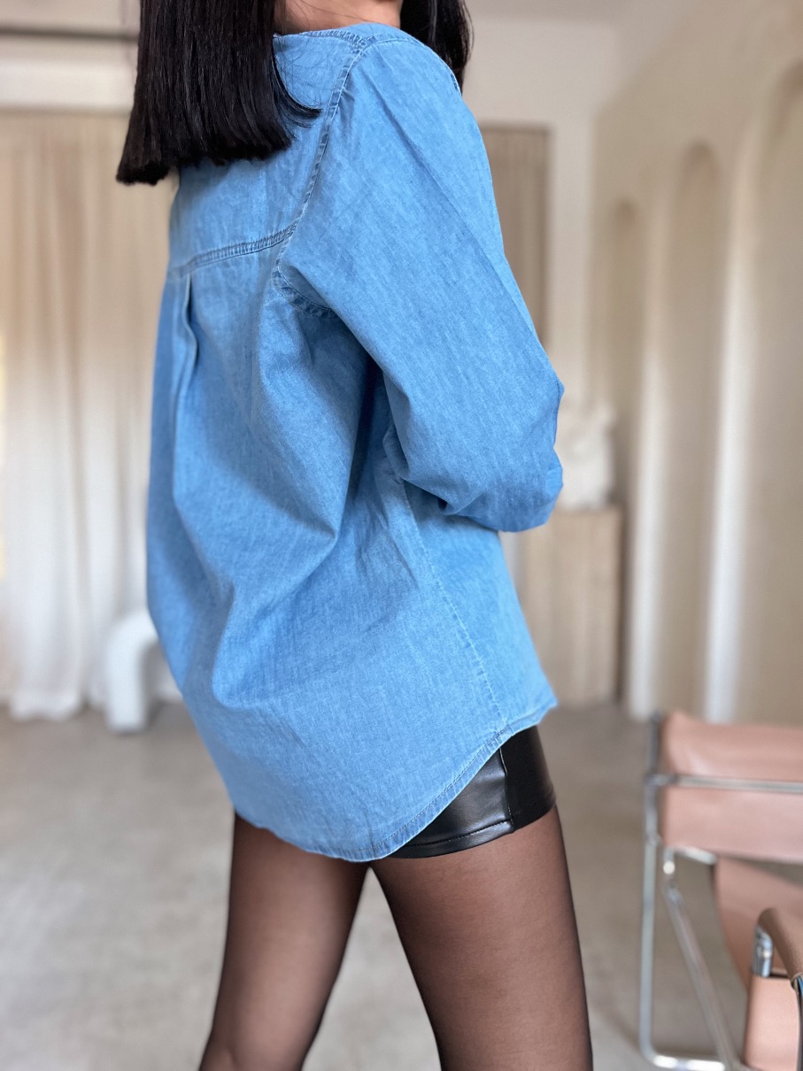 Camisa botones chambray SIS