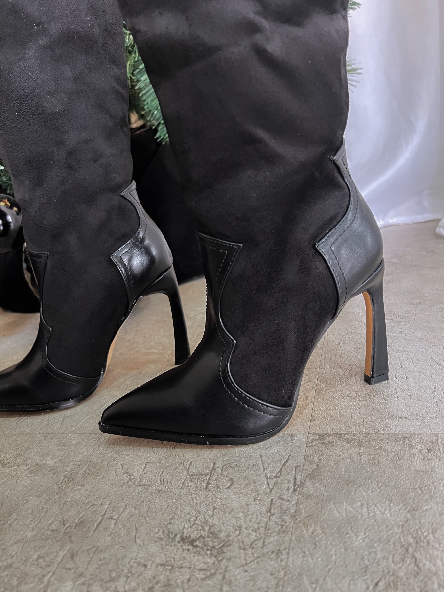 Botas Altas negras texas