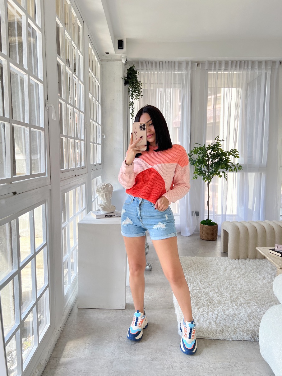 Suéter Tejido Salmón Melody