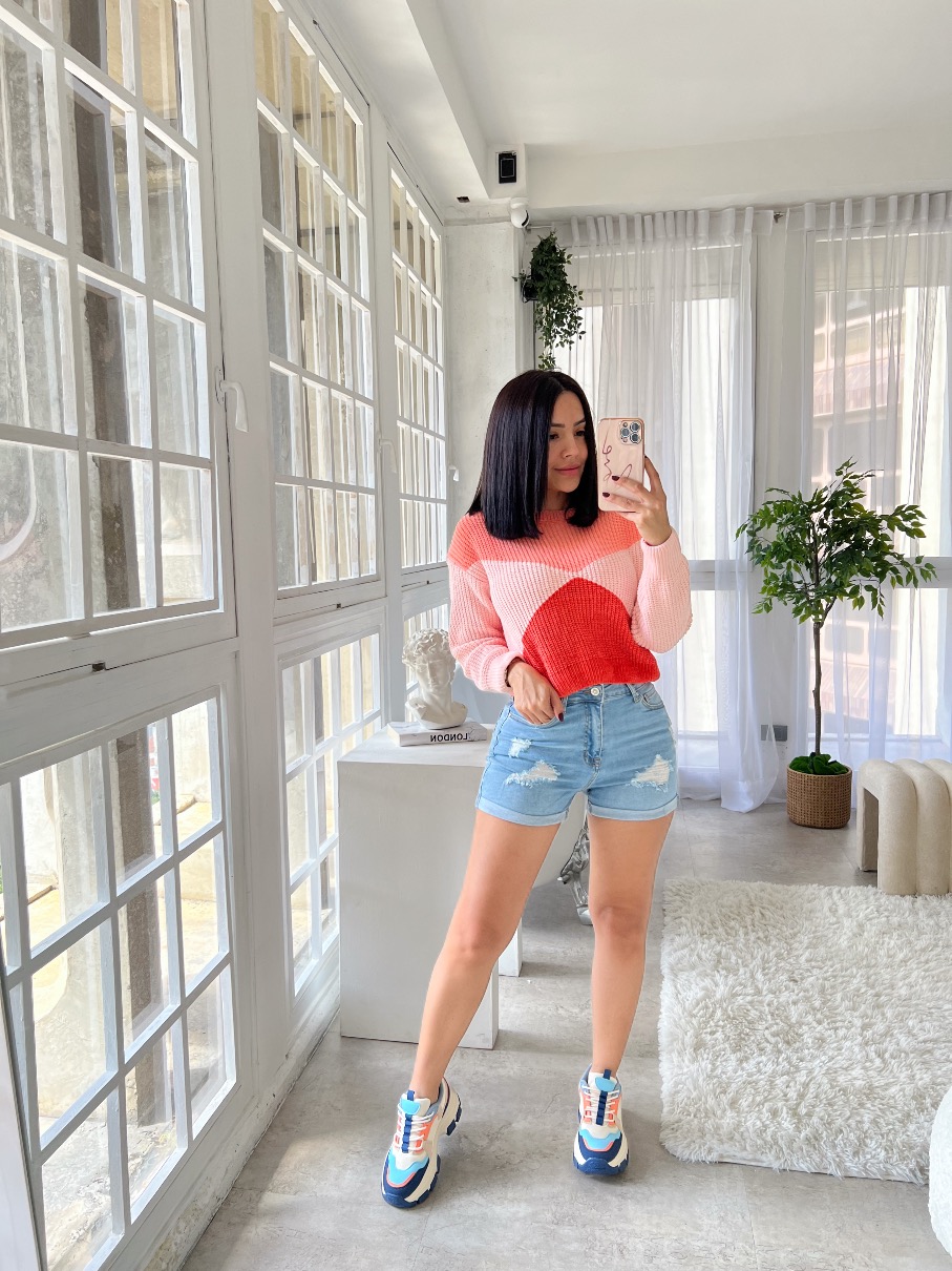 Suéter Tejido Salmón Melody