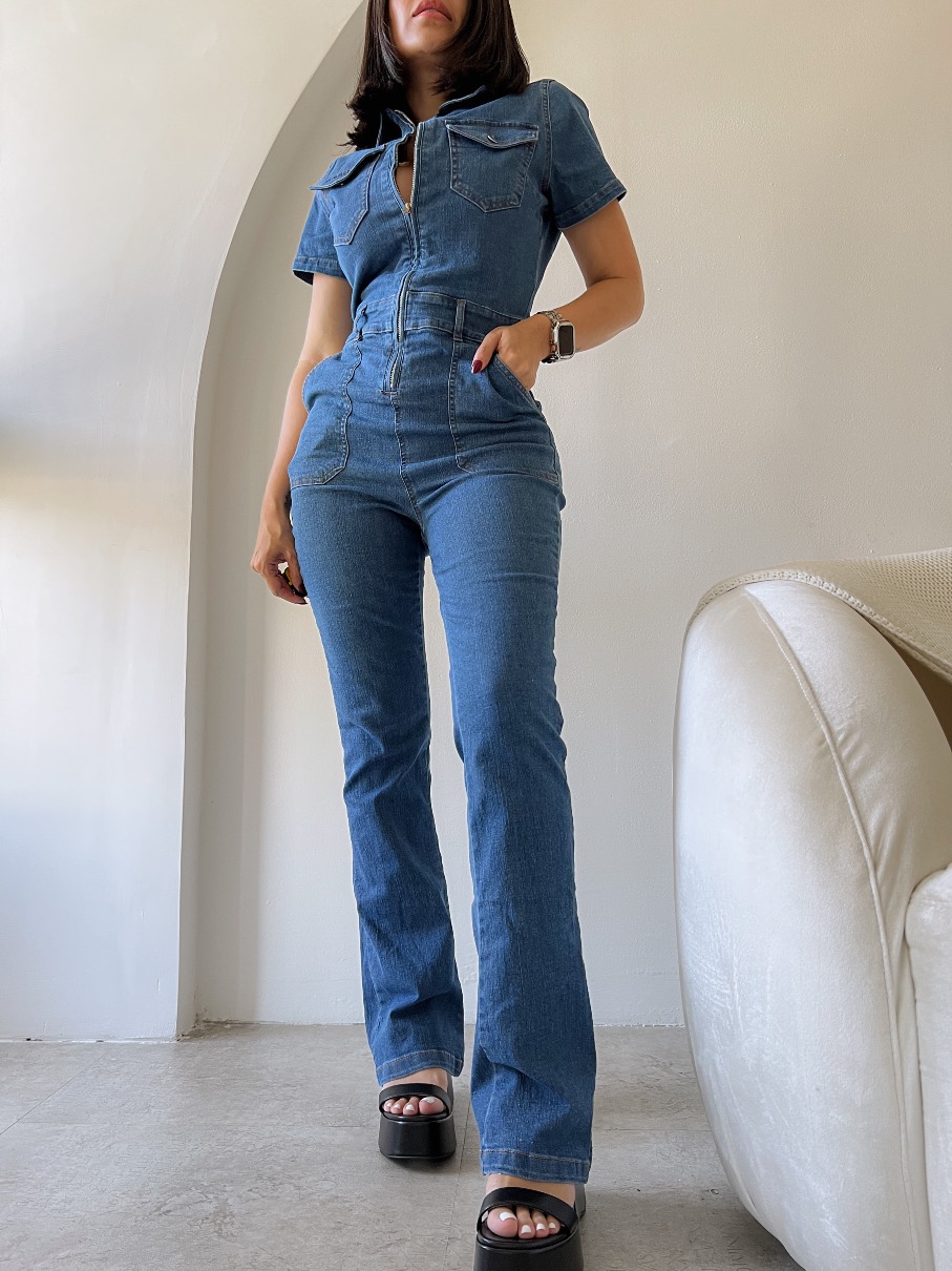 Enterizo jean bota campana Elena