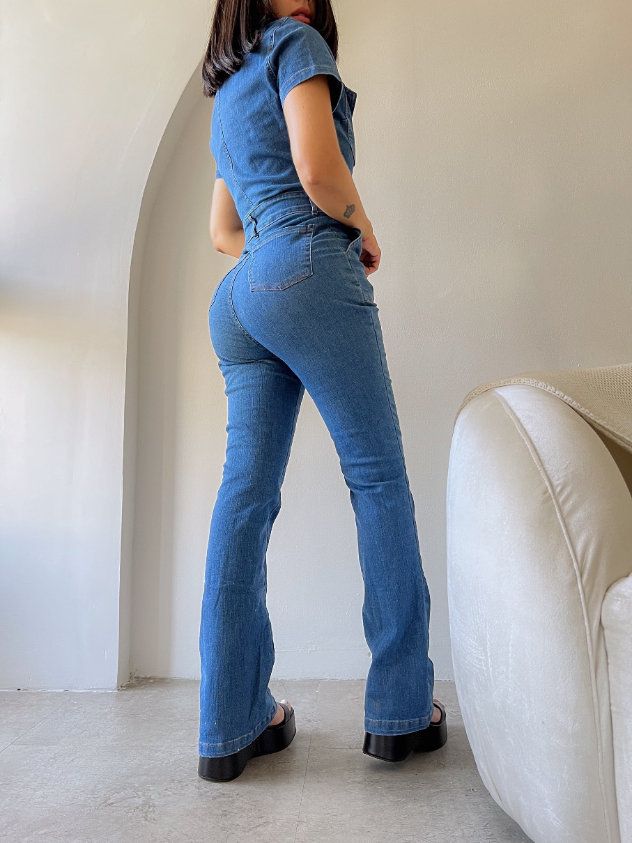 Enterizo jean bota campana Elena