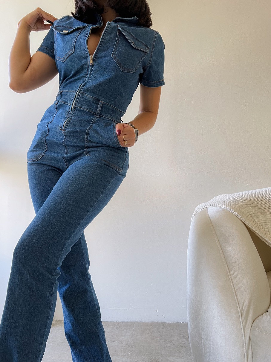 Enterizo jean bota campana Elena