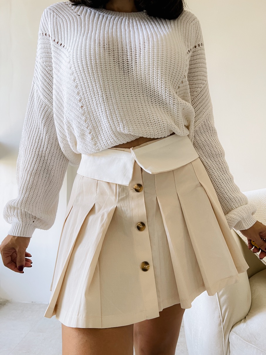 Falda plisada Debora