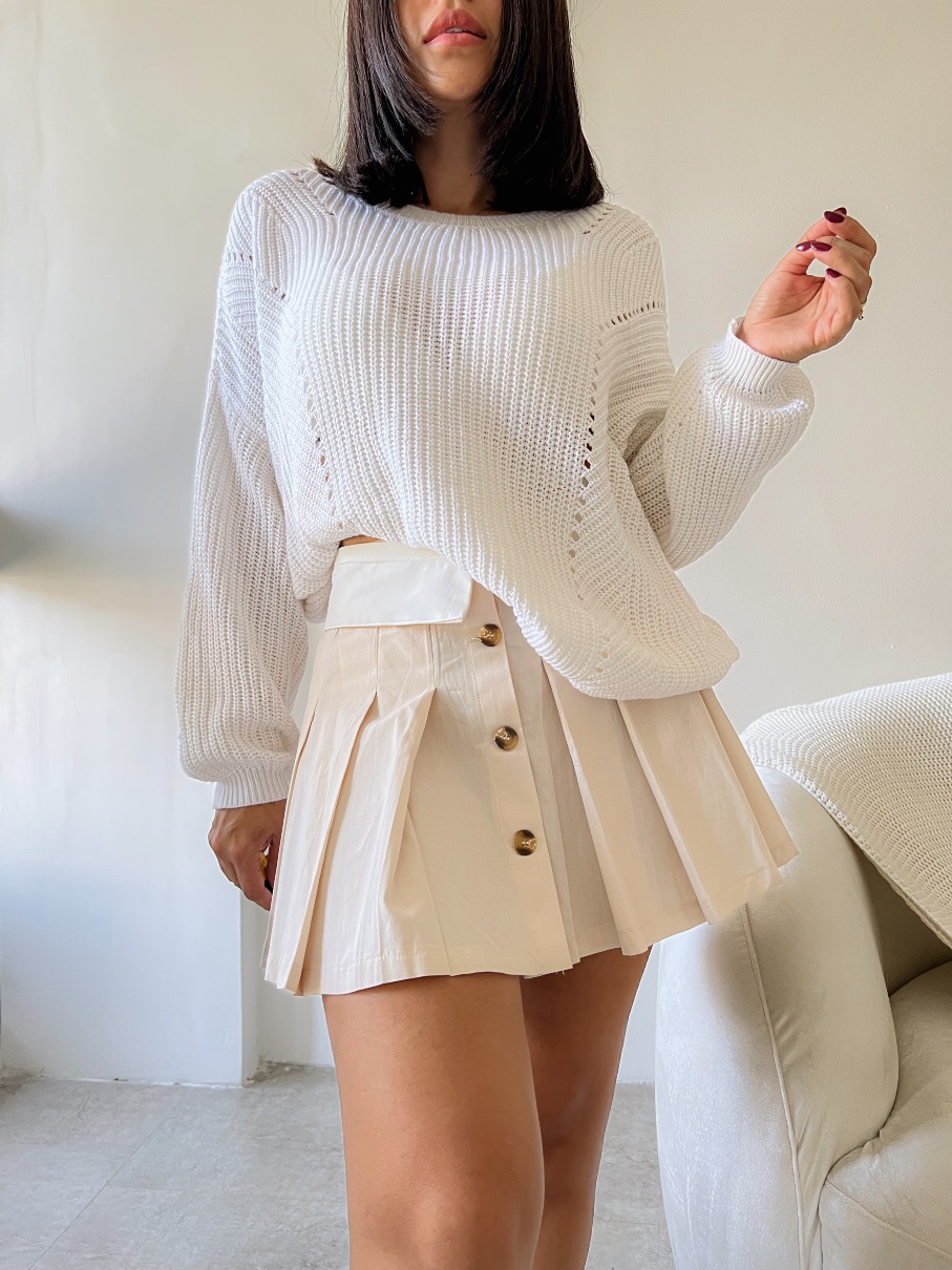 Falda plisada Debora