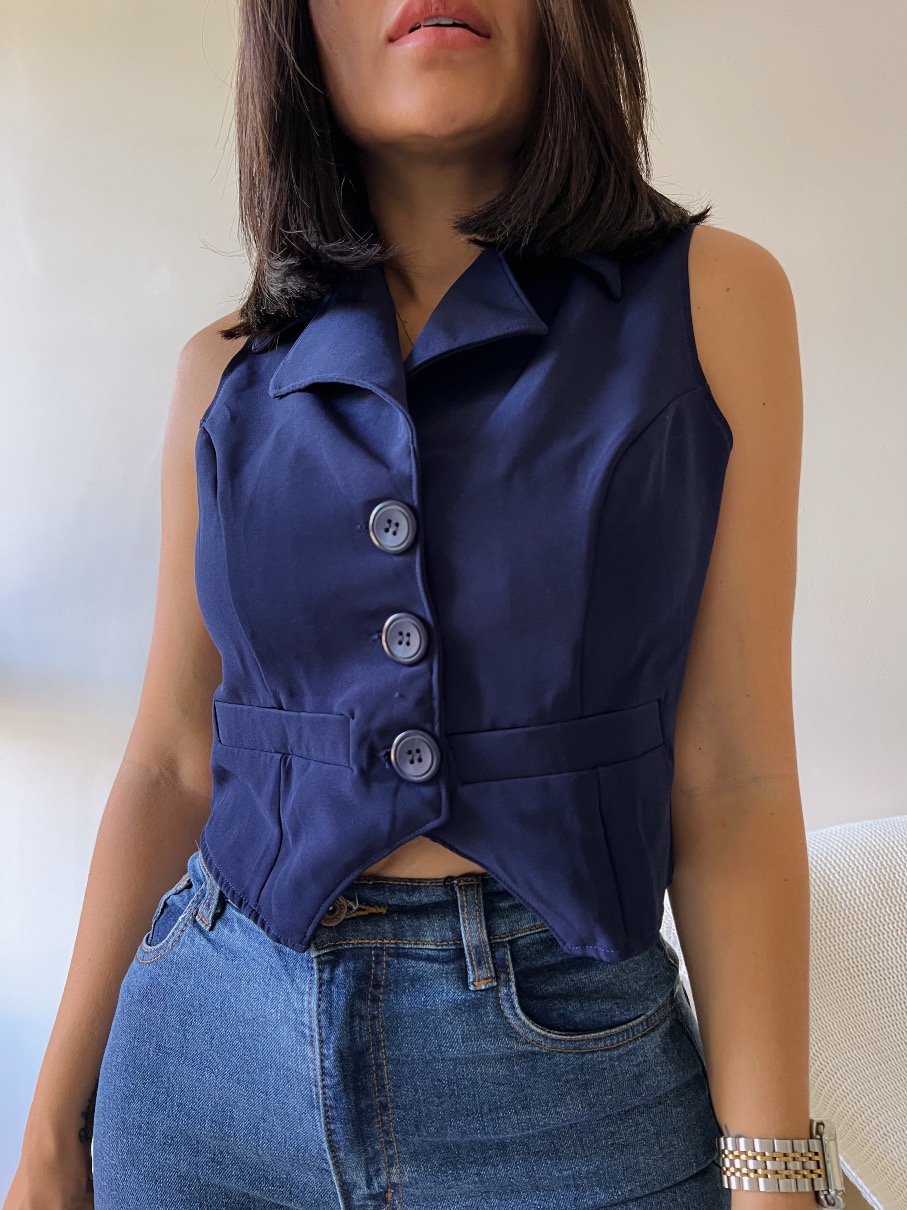 Chaleco azul Cami