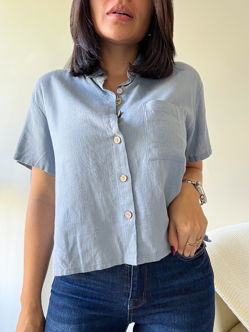 Camisa manga corta  gris