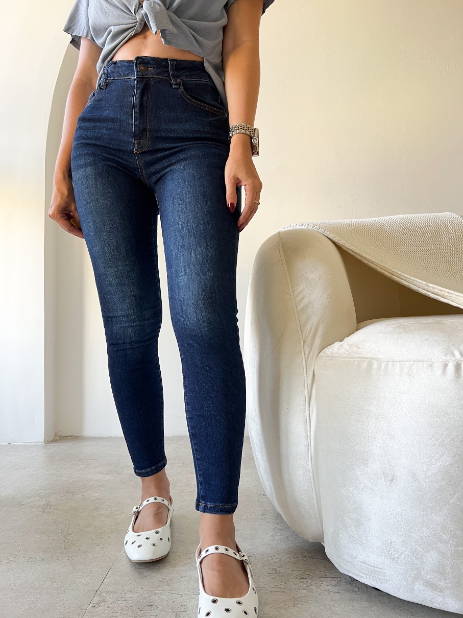 Jeans skinny Wax dark