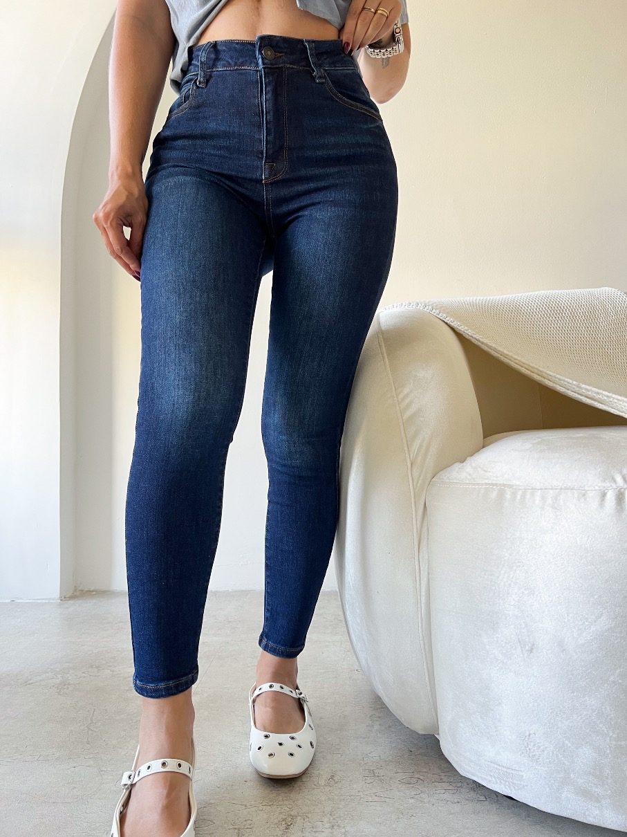 Jeans skinny Wax dark