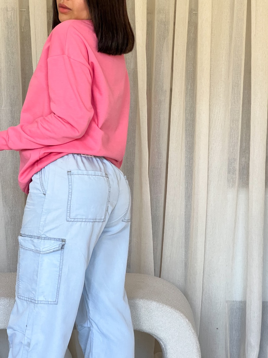 Suéter básico rosado Bianca